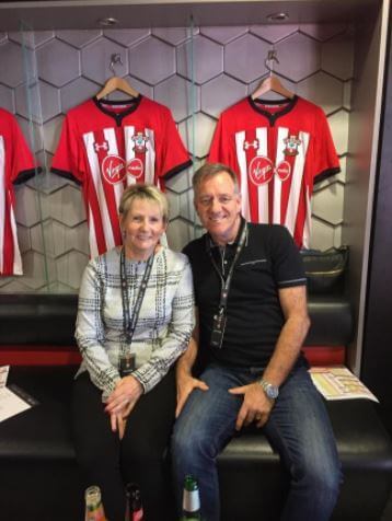 Shayne Ings with his wife, Sue Ings.